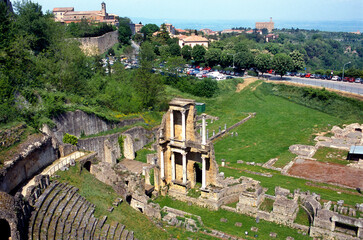 The Roman Theatre In Volterra,Italy