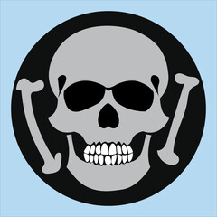  A Beautiful and Eye catching Skull Line Art in Black and white