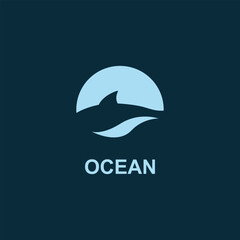Obraz premium Jaws fish logo vector