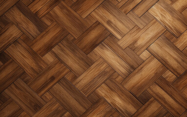 Wooden parquet floor texture background. Close-up image. Generative AI