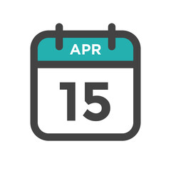 April 15 Calendar Day or Calender Date for Deadline or Appointment