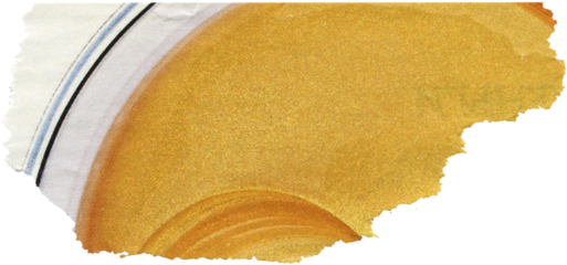 yellow textured scrap of magazine paper