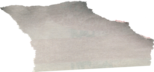 gray textured scrap of magazine paper