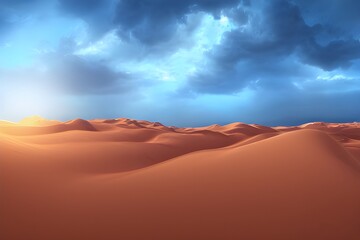 Fototapeta na wymiar desert sand dunes - generative ai