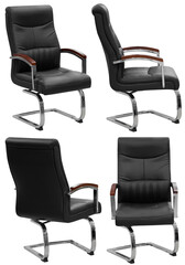 Obraz premium Office chair. Interior element. Isolated from the background. From different angles