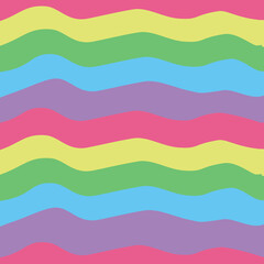 Seamless pattern with colorful waves.