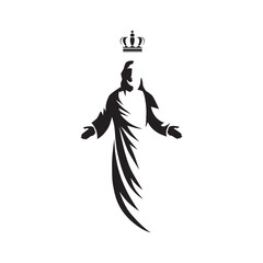 Jesus Christ, son of God. vector 