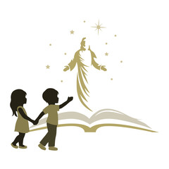 Jesus Christ, son of God. vector 