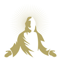 Jesus Christ, son of God. vector 