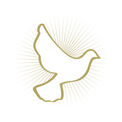 white dove, vector