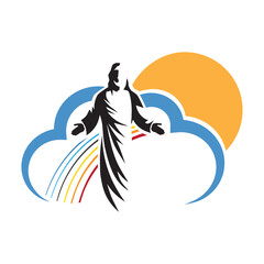 Jesus Christ, son of God. vector 