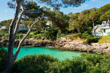 Fototapeta premium Cala d’Or coast, Mallorca, Spain