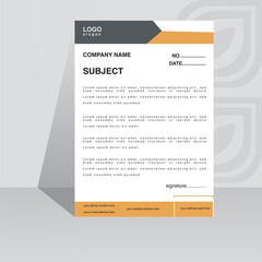Abstract Letterhead Design Modern Business Letterhead Design Template	