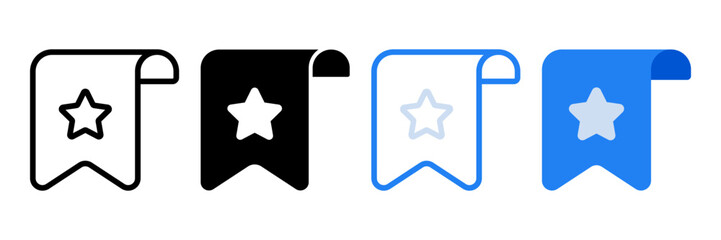 Bookmark icon. sign for mobile concept and web design. vector illustration