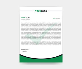 Naklejka premium Letterhead Design Template 