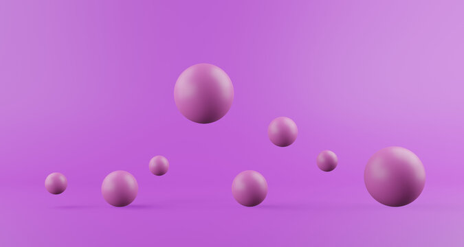 Pink Ball Abstrack Background