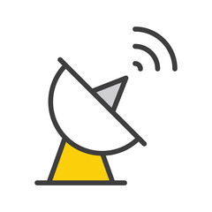 Broadcasting icon stock illustration.