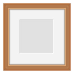 Photo frame mockup. Realistic home wall decoration