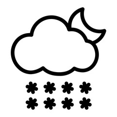 snowfall line icon