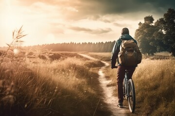 Discovering Adventure: Exploring Scenic Landscapes on Bikes and Enjoying Outdoor Sports and Activities. Generative AI