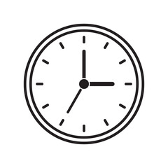 Clock icon, time icon. Vector illustration.