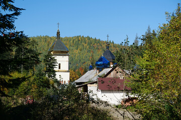 Manyava Skete of Exaltation of Holy Cross in Carpathian mountains, Ukraine