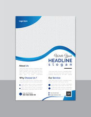 Business And Corporate Flyer Design Template.