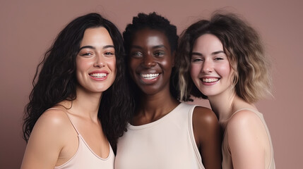 Obraz premium beautiful multiracial women