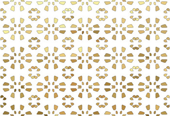 vector floral yellow-brown on white background ornament for ceramic tiles