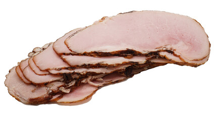 Ham slices without background