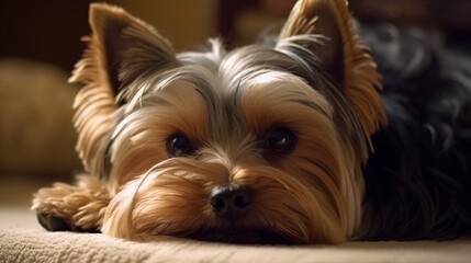 Yorkie at Home