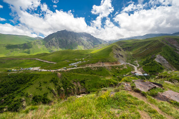 View of Caucasus mountains