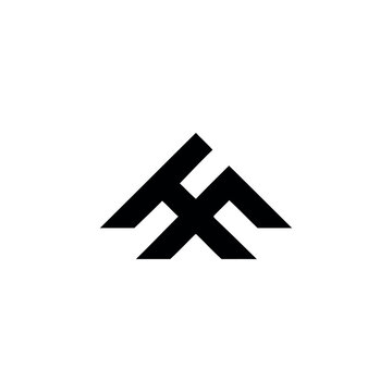 TF Initials logo design. Initial Letter Logo. CREATIVE LUXURY logo template.