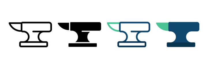 Anvil icon. sign for mobile concept and web design. vector illustration