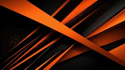 An abstract background with orange and black. Generative AI. 