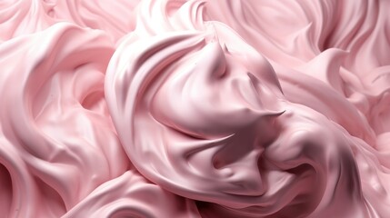 Obraz premium Soft pink texture, smudges ice cream satin background. Generative ai