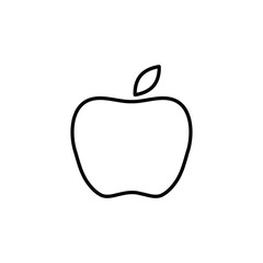 apple icon. vector black apple symbol