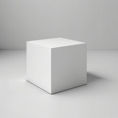 A blank, white space. the box's interior room. For your company project, create a mockup. Generative AI