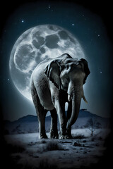 Elephant on Moon