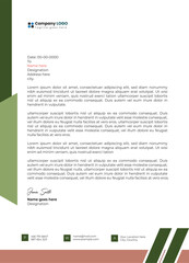 Modern company business letterhead template