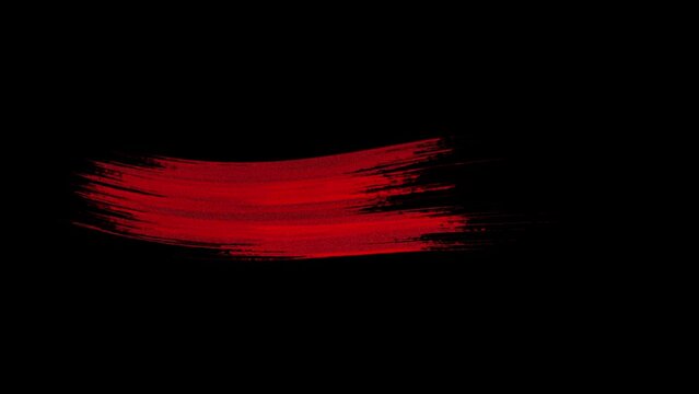 red brush strokes paintbrush set round grunge design elements long text boxes 