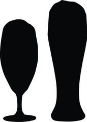 wine silhouettes