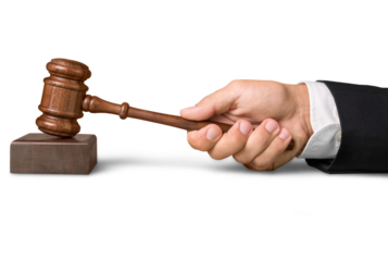 Judge gavel justice law hitting striking decision