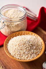 Amaranth seeds in the paper bag - Amaranthus