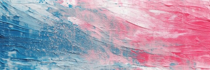 covalt blue and pink painting