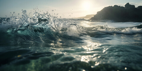 Sfondo. Mare. Ai generated.