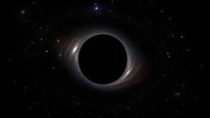 black hole in space generative ai