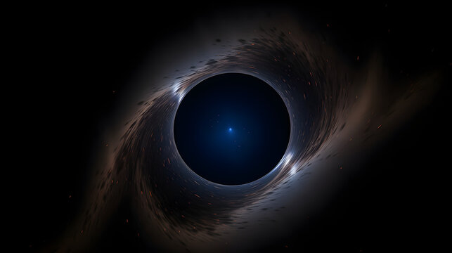 black hole in space generative ai
