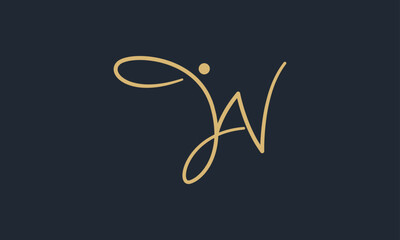 Creative Vector Illustration Business Logo Design. Letter W with Jump People Free Combination