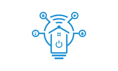 Creative Vector Illustration Business Logo Design. Smart Home